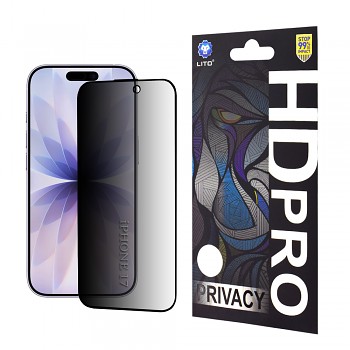 Lito HD Pro Privacy pro iPhone 17 iPhone 16 Pro černá