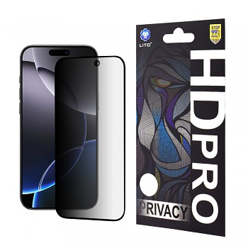 Lito HD Pro Privacy pro iPhone 16 Pro Max černá