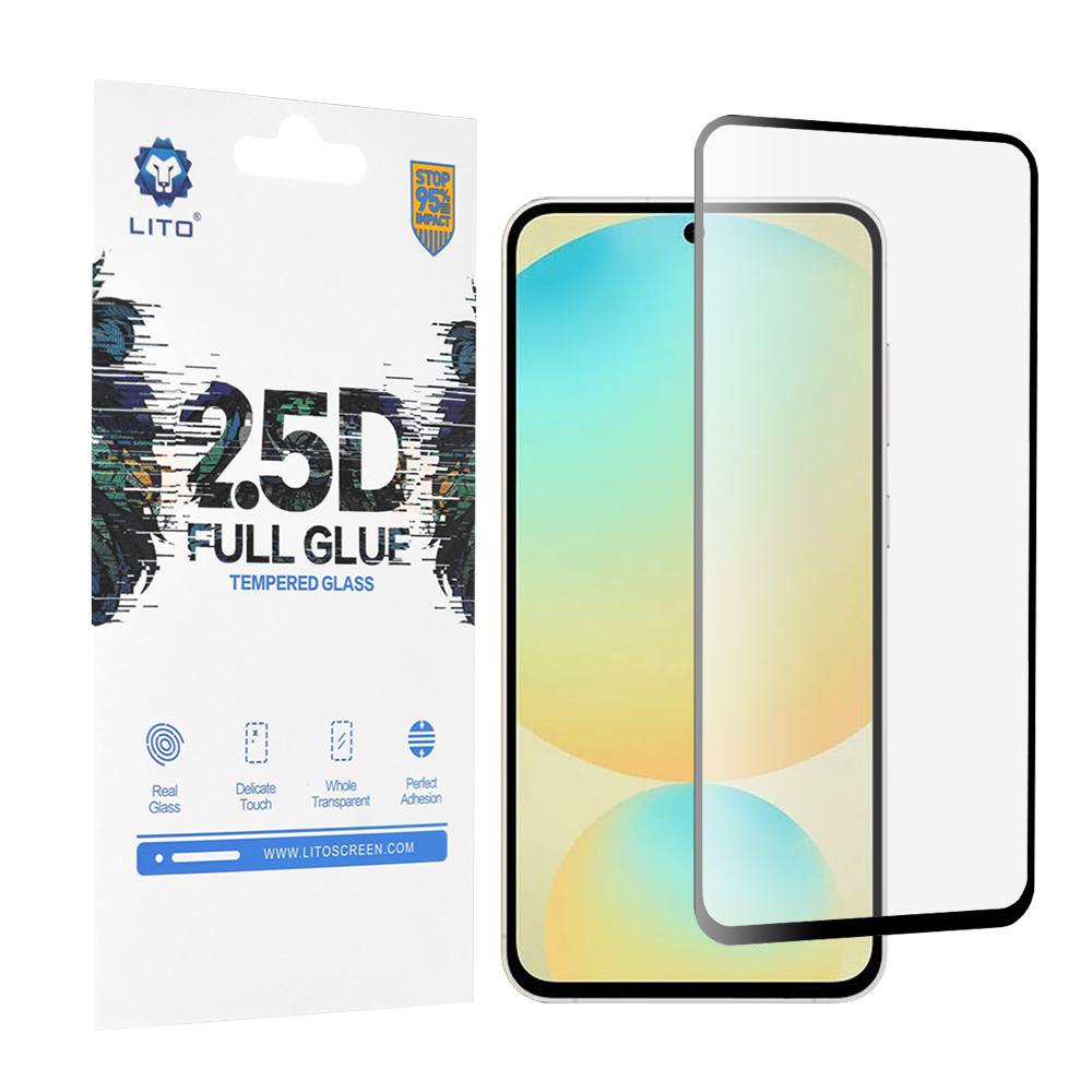 Levně Lito 2.5D FullGlue sklo pro Samsung Galaxy S24 FE černé
