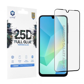 Lito 2.5D FullGlue sklo pro Samsung Galaxy A16 A17 černé