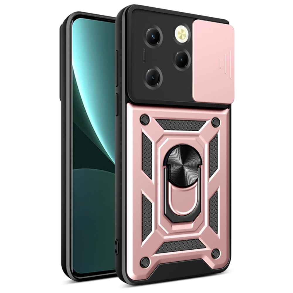 Levně Techsuit CamShield Series pro Infinix Hot 40 40 Pro Tecno Spark 20 Pro růžově zlatá