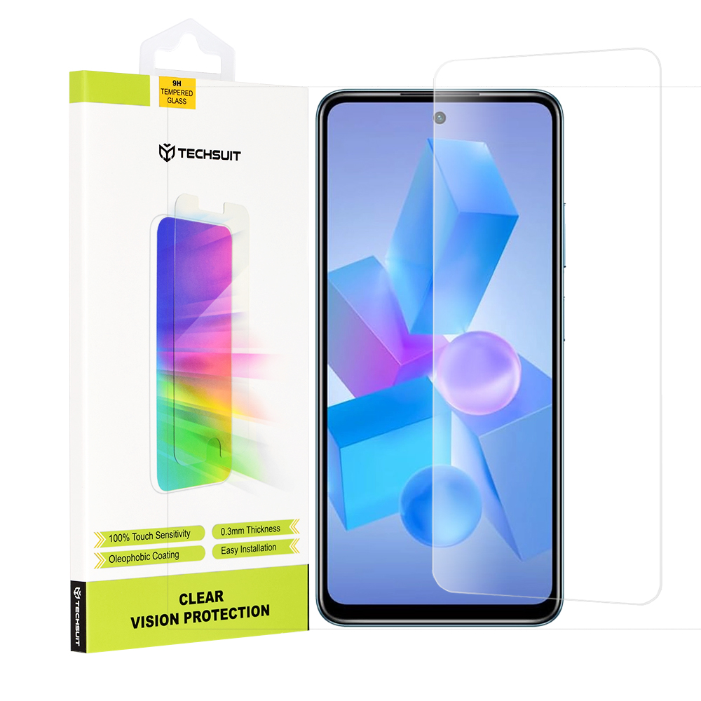 Levně Techsuit Čiré sklo pro Infinix Hot 40 40 Pro Tecno Spark 20 Pro Pova 5 Pro průhledné
