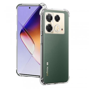 Techsuit Shockproof průhledný silikonový obal Infinix Note 40 průhledný