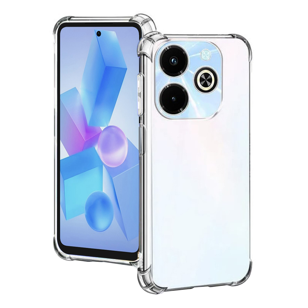 Levně Techsuit Shockproof průhledný silikonový obal Infinix Hot 40i průhledný