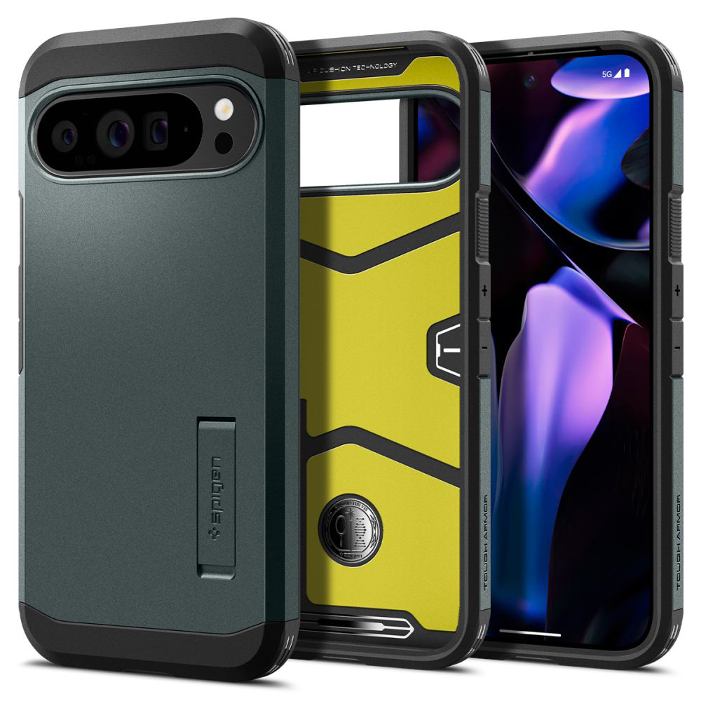 Levně Spigen Tough Armor Google Pixel 9 Pro XL v zelené Abyss