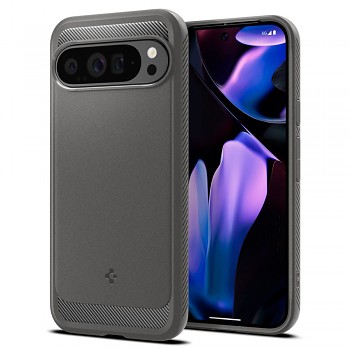 Pouzdro Spigen Rugged Armor pro Google Pixel 9 Pro XL mramorově šedé