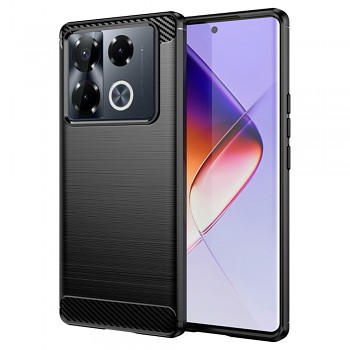 Pouzdro Techsuit Carbon Silicone pro Infinix Note 40 Pro+ černé