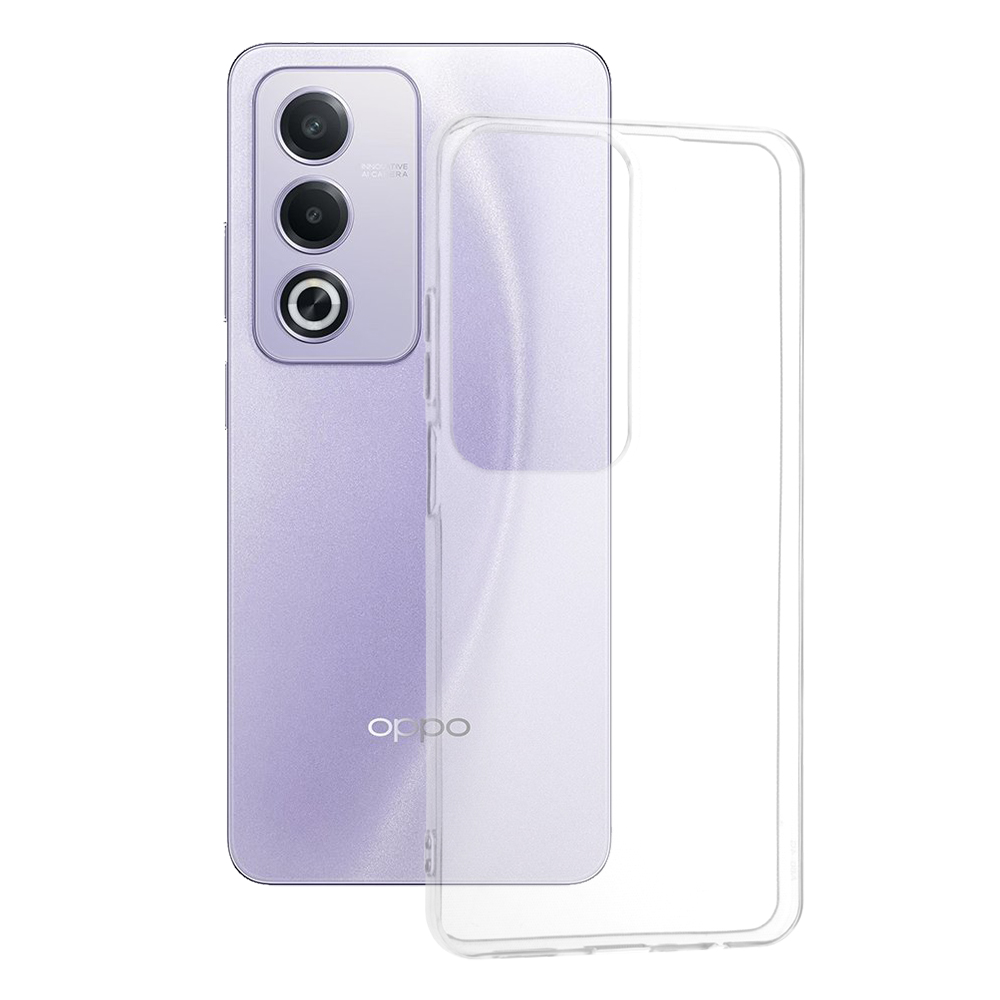 Levně Techsuit Clear Silicone [Velký otvor pro objektiv] Oppo A80 5G Transparentní