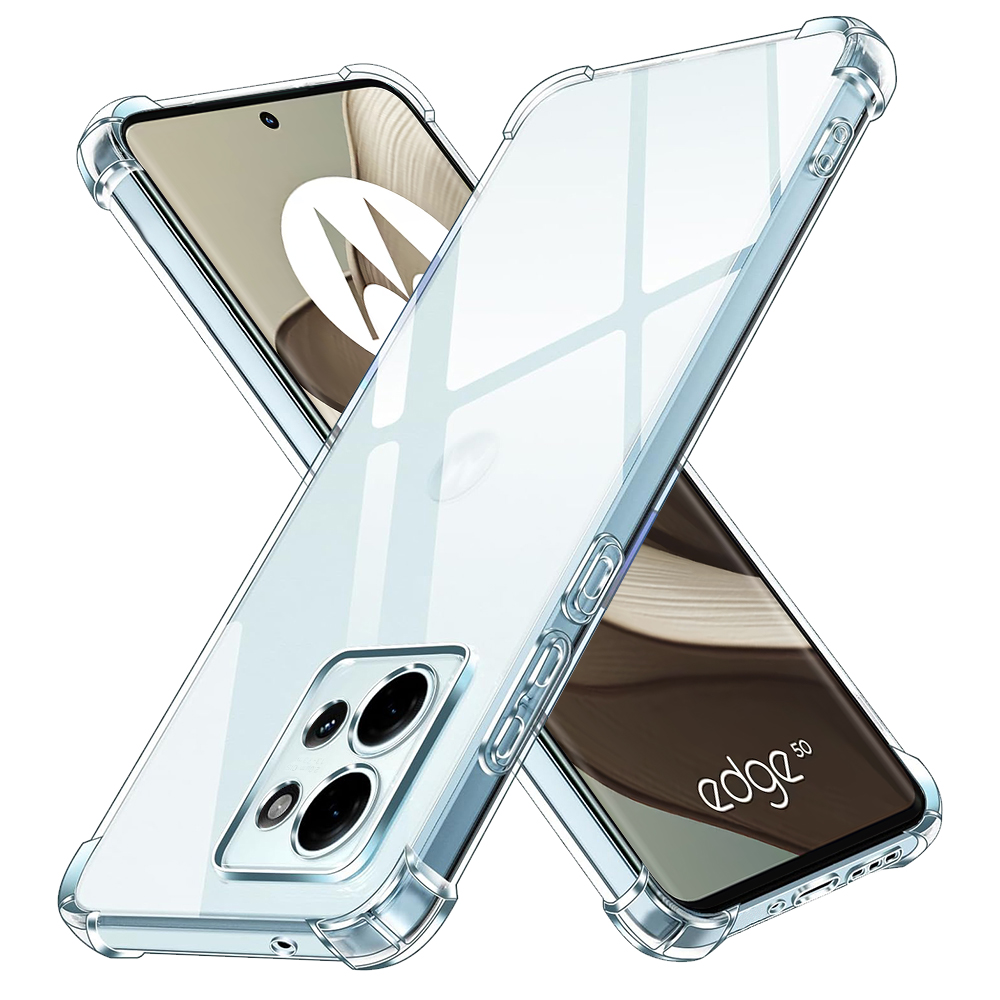 Levně Techsuit Shockproof silikonový obal Motorola Edge 50 průhledný