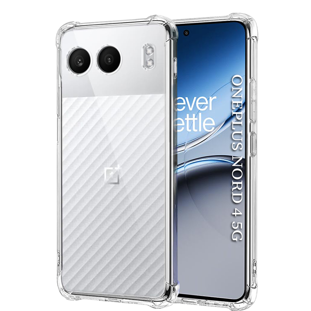 Levně Techsuit Shockproof průhledný silikonový obal OnePlus Nord 4 průhledný