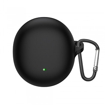 Techsuit silikonové pouzdro pro Oppo Enco Air3 hladký ultratenký materiál černá