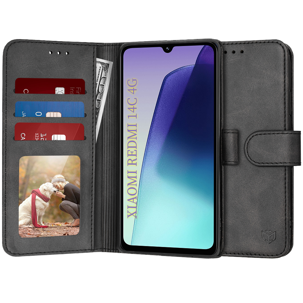 Levně Pouzdro na deník Xiaomi Redmi 14C Poco C75 černé