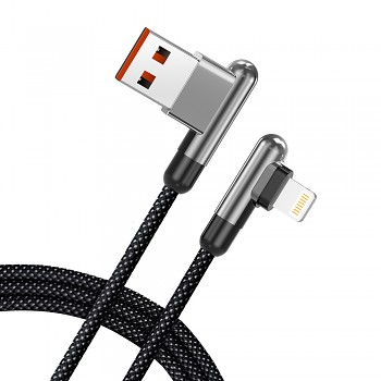 Lito Datový kabel LD13L USB na Lightning rychlé nabíjení 2.4A 1m černý
