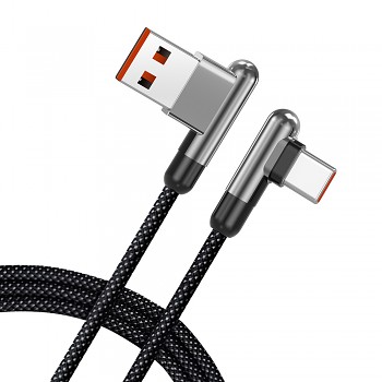 Lito Data Cable LD13C USB na Type-C Rychlonabíjecí 2.4A 1m Černý