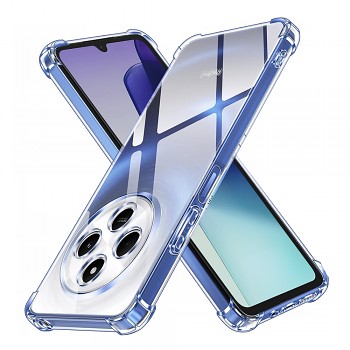 Techsuit - Odolný průhledný silikon - Xiaomi Redmi 14C / Poco C75 - Průhledný