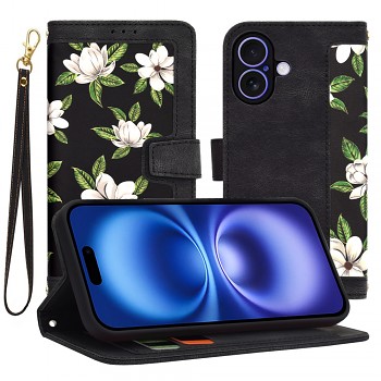Techsuit FlipCraft iPhone 16 Květiny úsvitu