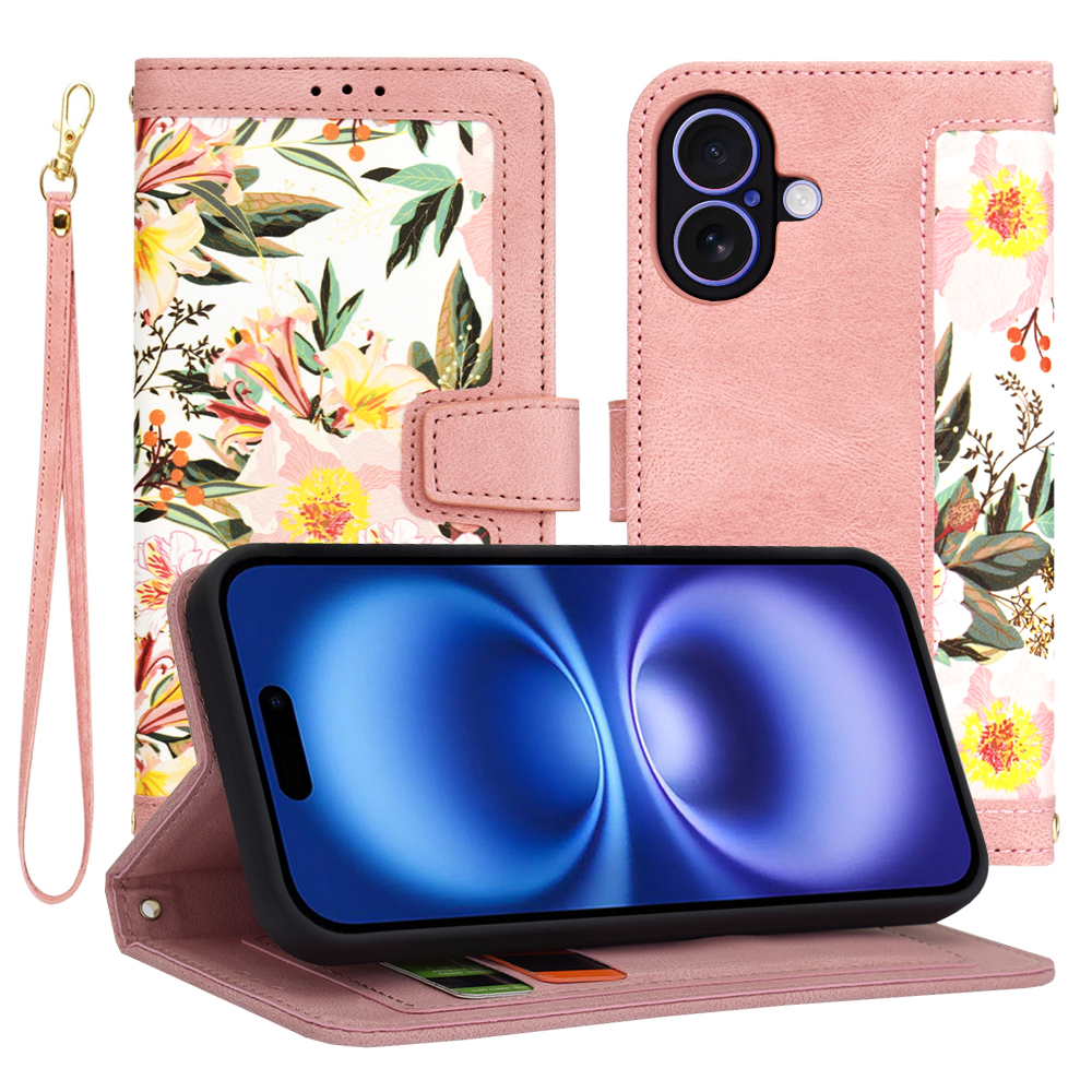 Levně Pouzdro Techsuit FlipCraft pro iPhone 16 růžová Sweetheart