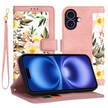 Pouzdro Techsuit FlipCraft pro iPhone 16 růžová Sweetheart