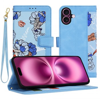 Techsuit FlipCraft iPhone 16 Plus v živé modré