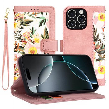 Techsuit FlipCraft iPhone 16 Pro v růžové barvě