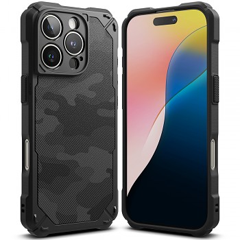 Ringke Rugged Gear pro iPhone 16 Pro Max maskáčově černý