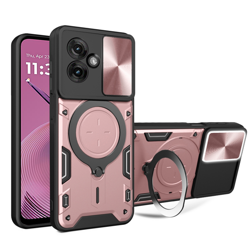 Levně Ochranný kryt Techsuit CamGuard Pro pro Motorola Moto G55 růžově zlatý