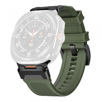 Řemínek Techsuit W068 pro Samsung Galaxy Watch Ultra 47mm Ultra 2 zelená černá