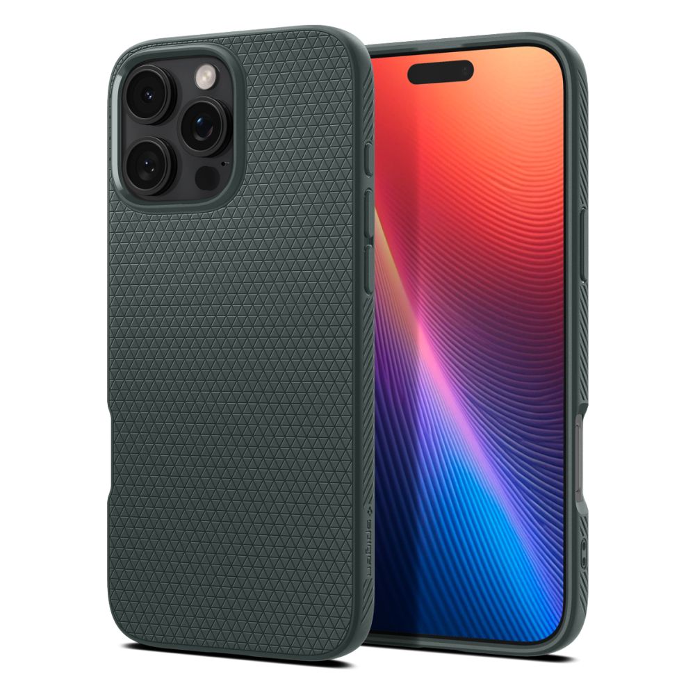 Levně Spigen Liquid Air pro iPhone 16 Pro v barvě Abyss Green
