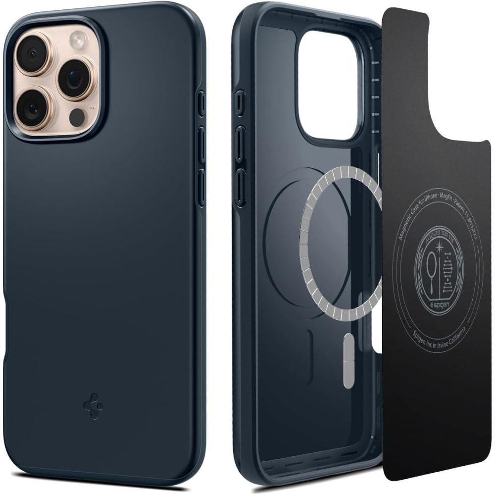 Levně Spigen Thin Fit MagSafe pro iPhone 16 Pro Max kovová břidlice