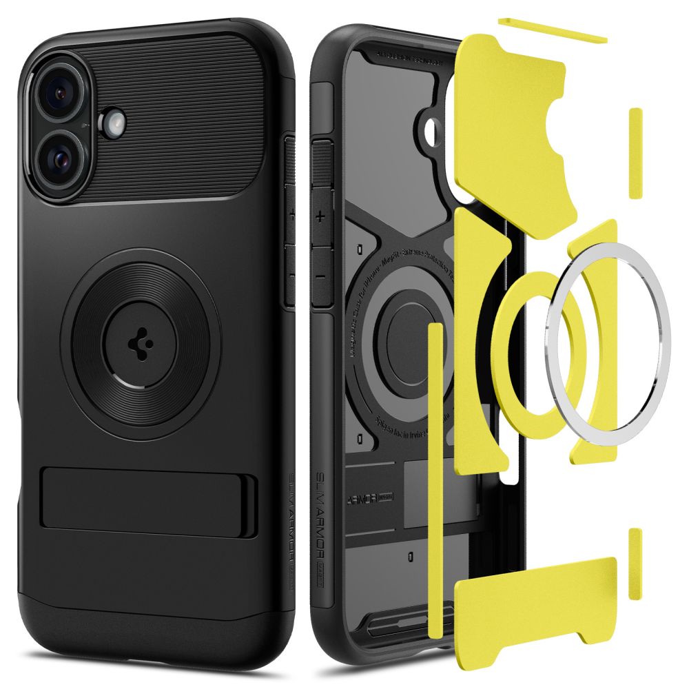 Levně Spigen Slim Armor MagSafe pro iPhone 16 černá