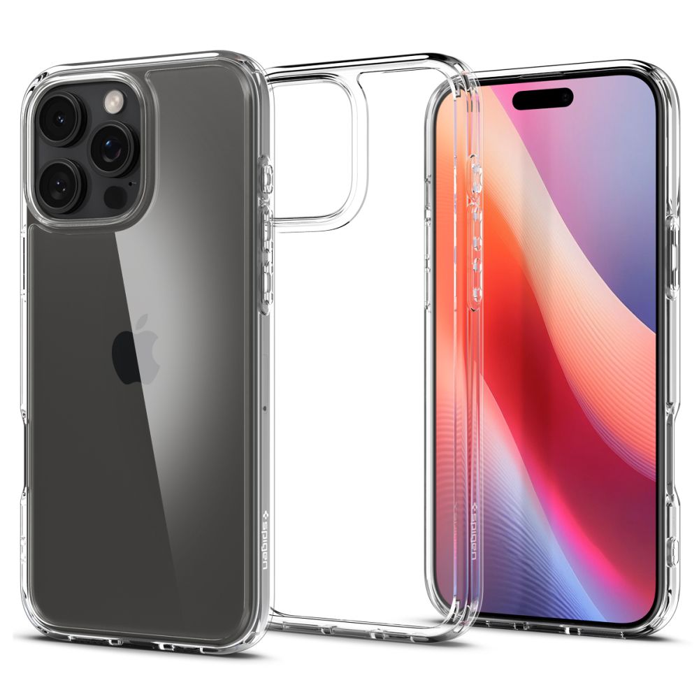 Levně Spigen Ultra Hybrid iPhone 16 Pro Křišťálově Čirý