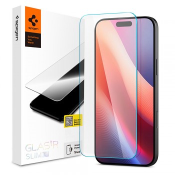 Spigen Glas.tR Slim pro iPhone 16 Pro průhledný