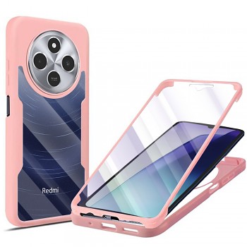 Techsuit ColorVerse 360 Series + Ochranné sklo Xiaomi Redmi 14C / Poco C75 Růžová