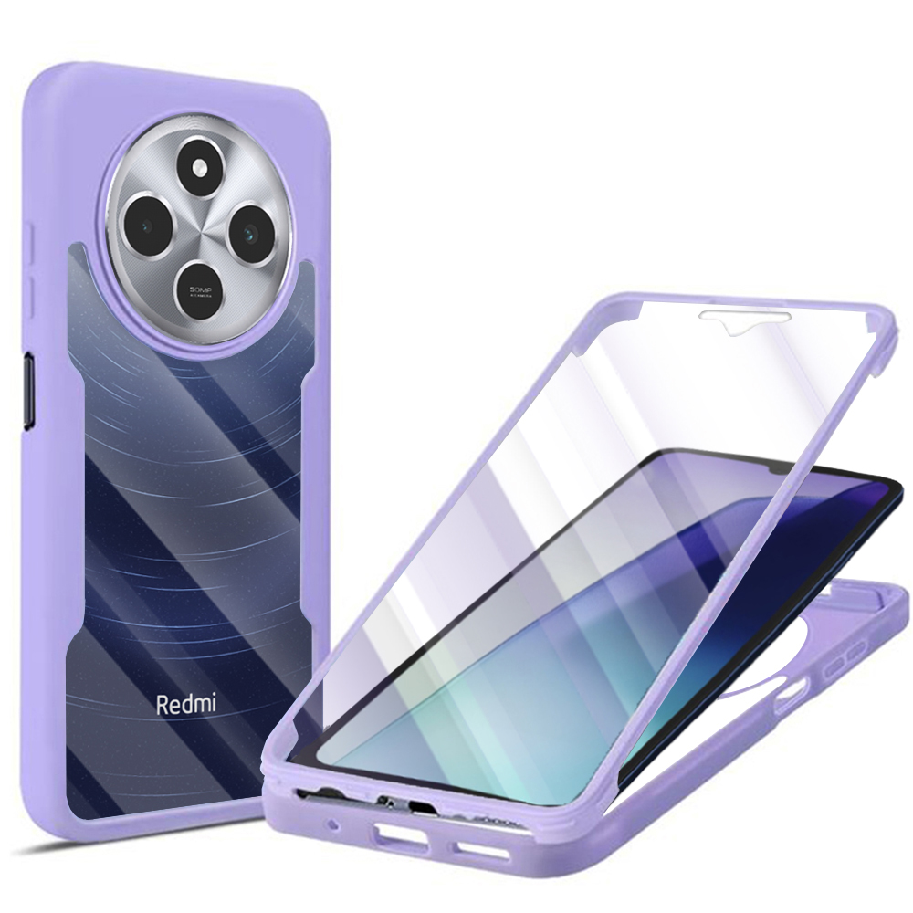 Levně Techsuit ColorVerse 360 Series + Ochranná fólie Xiaomi Redmi 14C / Poco C75 Fialová