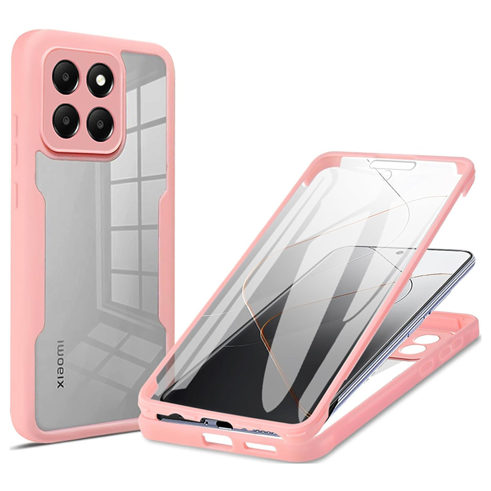 Levně Techsuit ColorVerse 360 Series s ochranným sklem Xiaomi 14T růžová