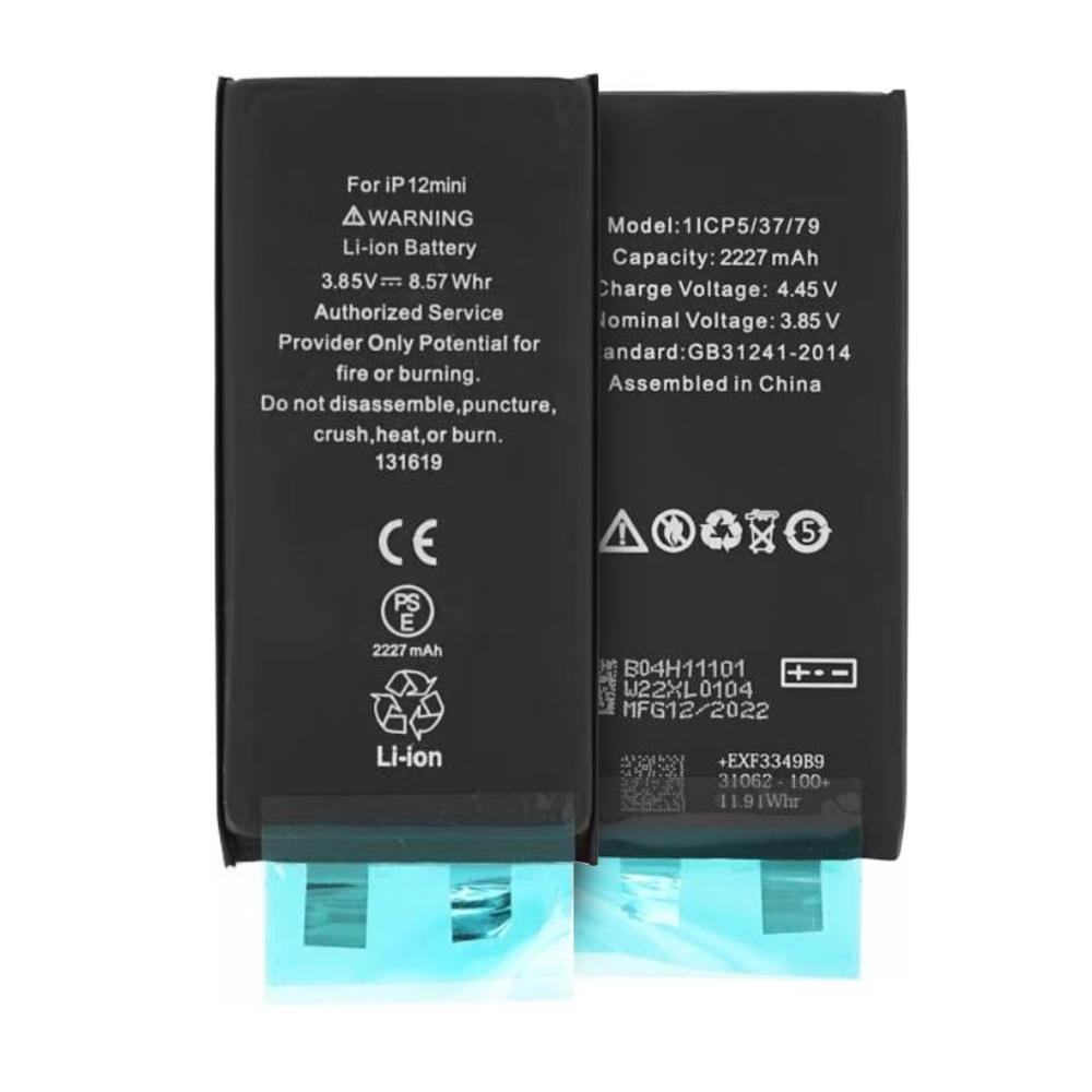 Levně Baterie pro smartphone iPhone 12 Mini 2227mAh černá bez flex kabelu
