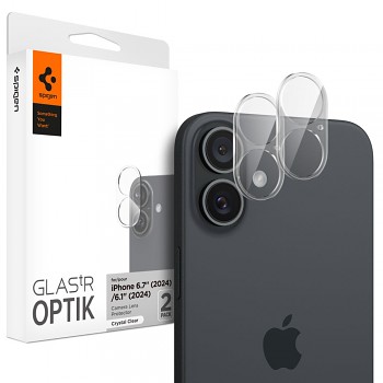 Spigen Optik.tR ochranné sklo na fotoaparát (2 ks) iPhone 16/16 Plus čiré