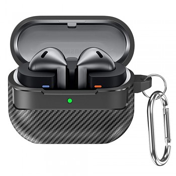 Techsuit CarbonFiber pro Samsung Galaxy Buds 3 / 3 Pro / 3 FE černá