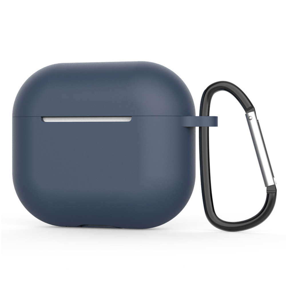 Levně Techsuit silikonové pouzdro pro AirPods 4 hladký ultratenký materiál námořnická modrá