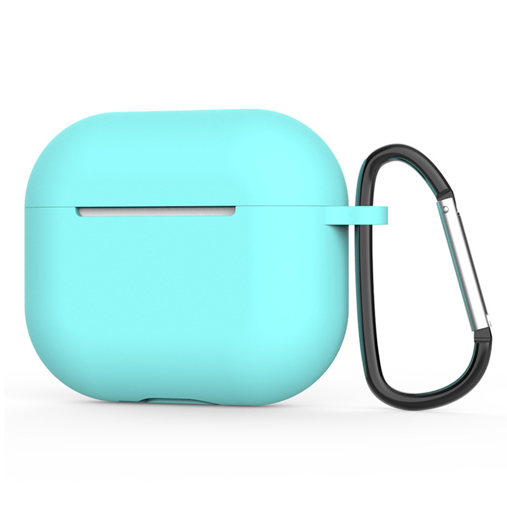 Levně Techsuit silikonové pouzdro pro AirPods 4 hladký ultratenký materiál tyrkysová
