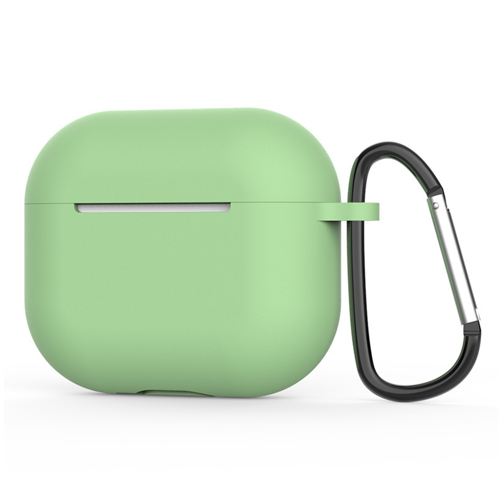 Levně Techsuit silikonové pouzdro pro AirPods 4 hladký ultratenký materiál mátově zelená