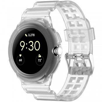 Techsuit řemínek Google Pixel Watch Watch 2 Watch 3 41mm průhledný
