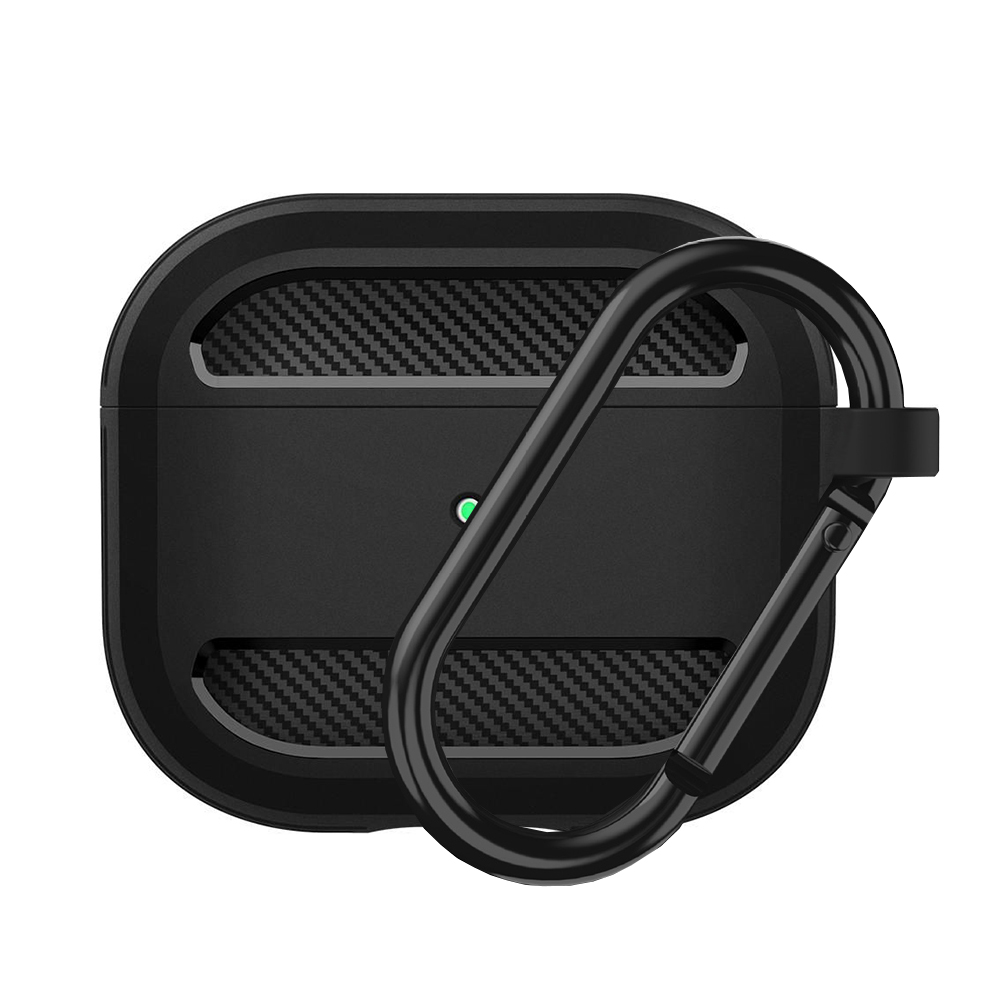 Levně Techsuit Carbon Silicone pro AirPods 3 černá