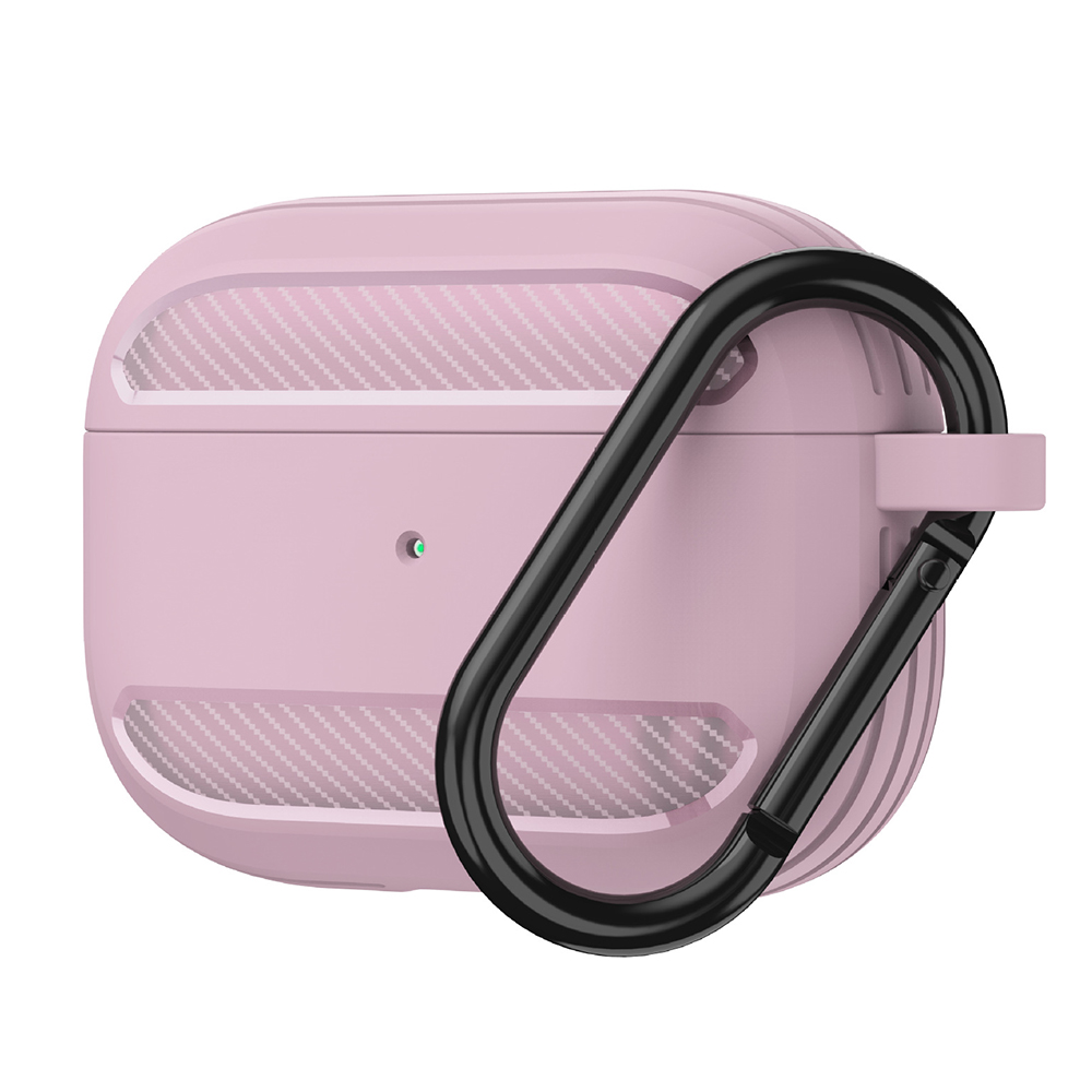 Levně Techsuit Carbon Silicone pro AirPods 3 růžová
