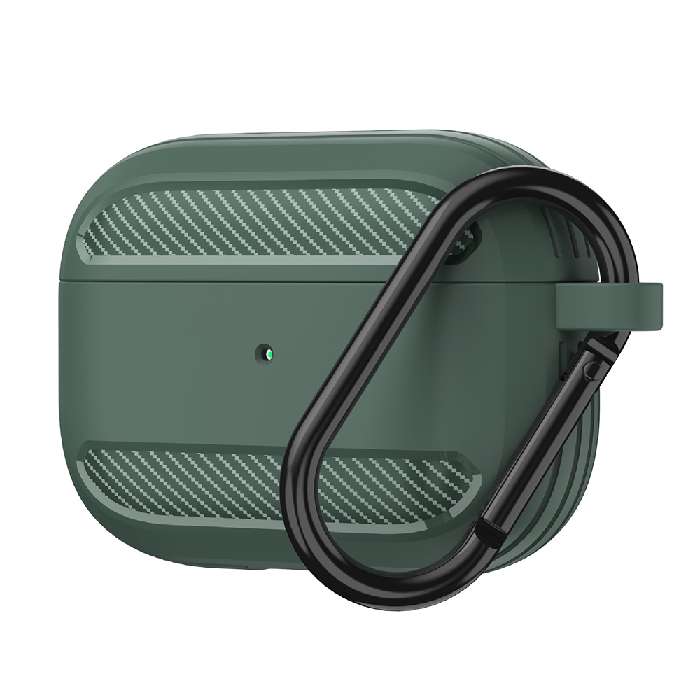 Levně Techsuit Carbon Silicone pro AirPods 3 zelená