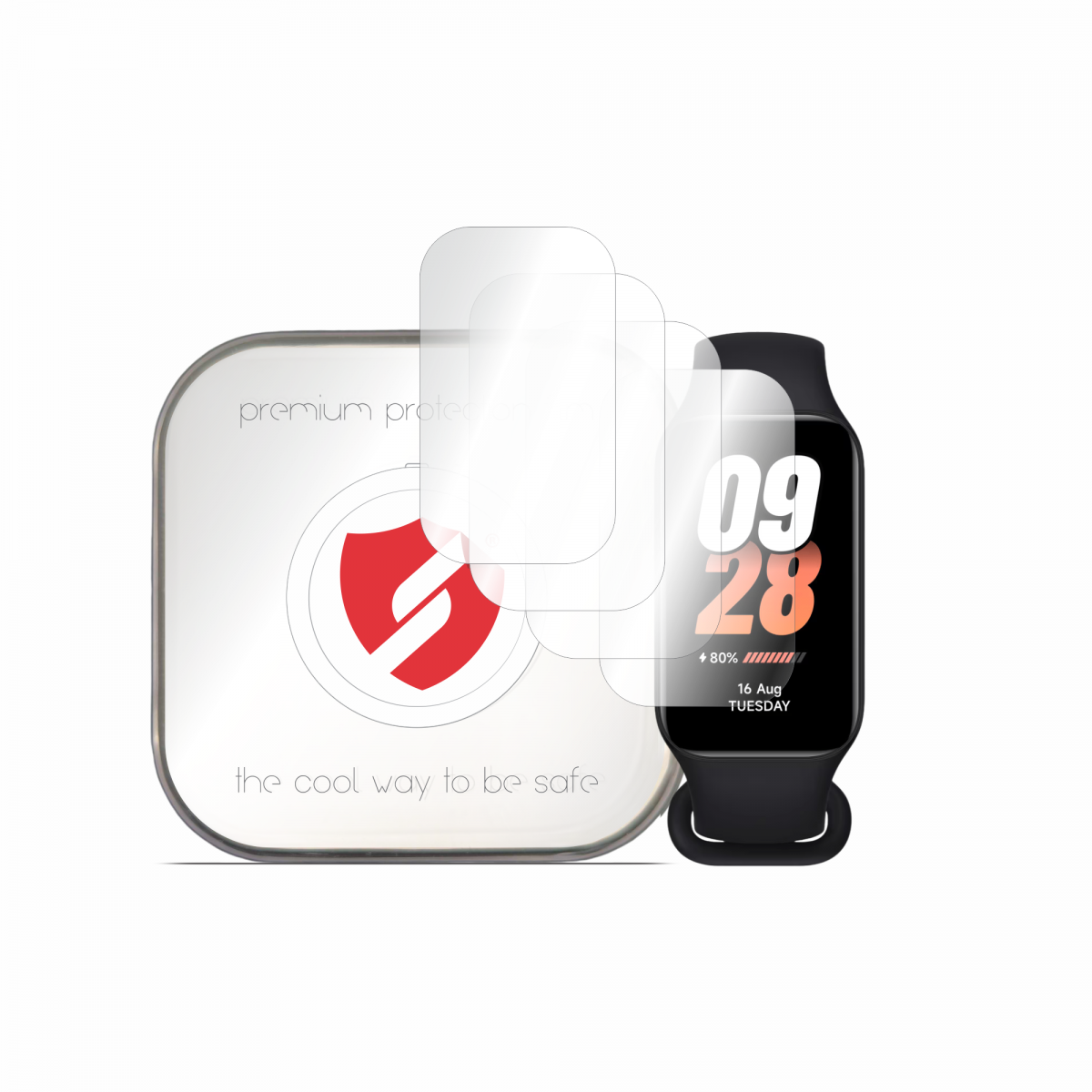 Levně Ochrana displeje Premium Classic 4 ks Xiaomi Mi Band 8 Active čirá