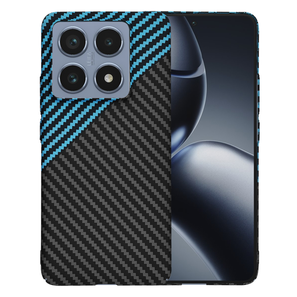 Levně Techsuit Carbonite FiberShell pro Xiaomi 14T Pro v modré Pulse