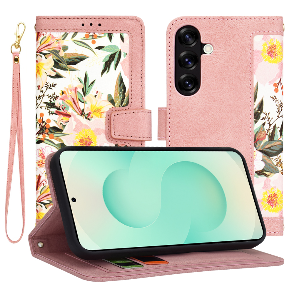Levně Pouzdro Techsuit FlipCraft pro Samsung Galaxy S25 Plus růžové Sweetheart