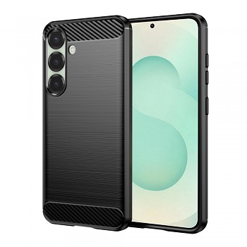 Pouzdro Techsuit Carbon Silicone pro Samsung Galaxy S25 Plus černé