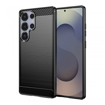 Techsuit Carbon Silicone pro Samsung Galaxy S25 Ultra černý